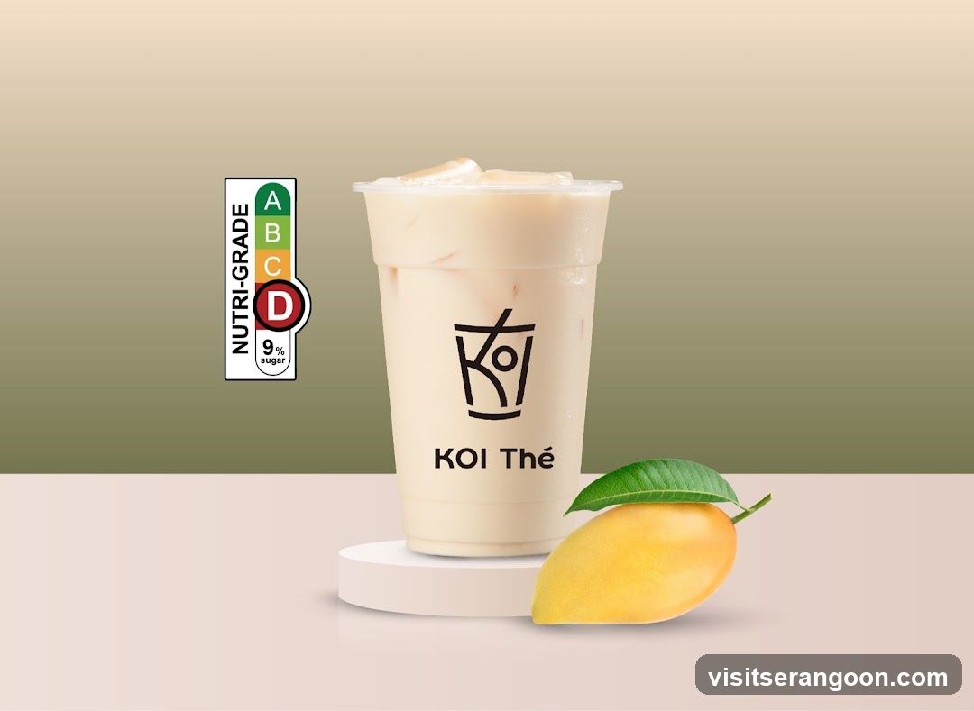 KOI Thé Drink with Nutri-Grade Label