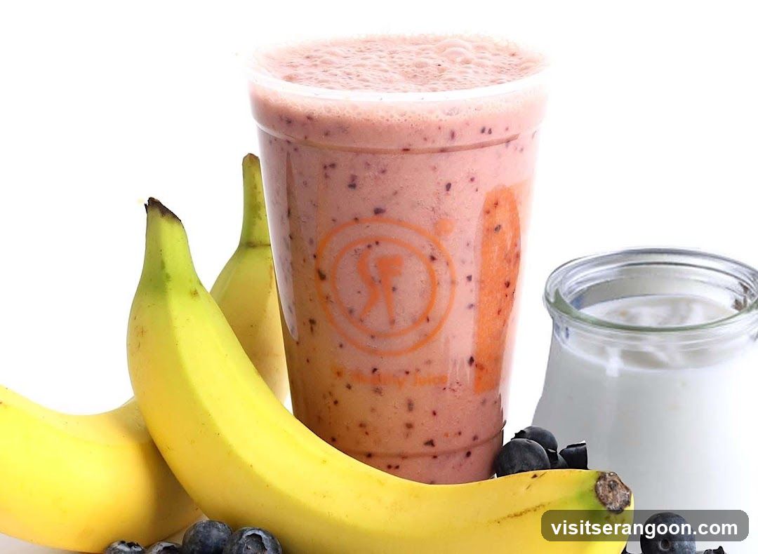 Smoothie with Fruits and Yogurt