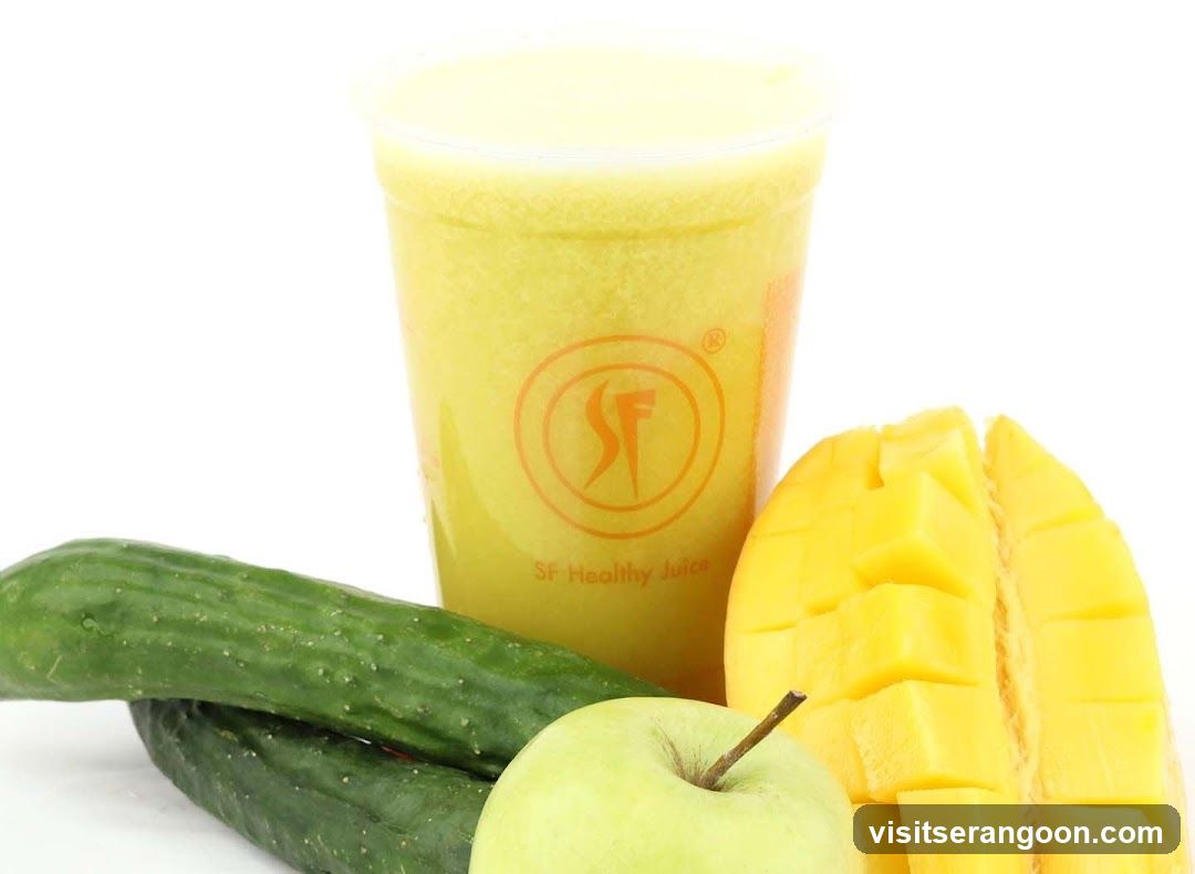 SF Healthy Juice with Mango, Cucumber, and Apple
