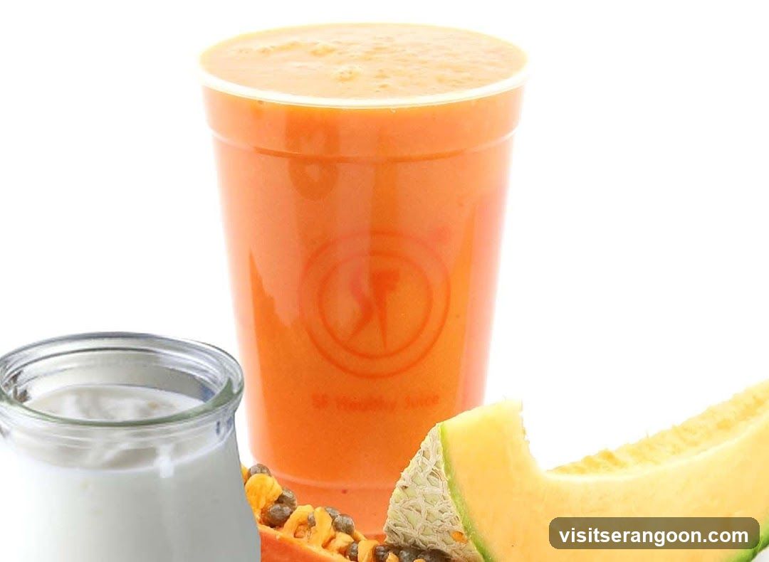 Orange Juice with Fruit and Yogurt