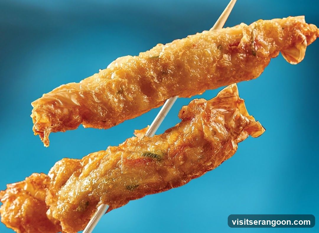 Fried Rolls on Skewers