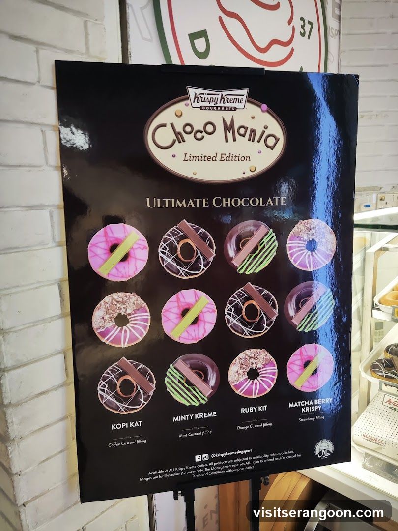 Krispy Kreme Choco Mania Menu Display
