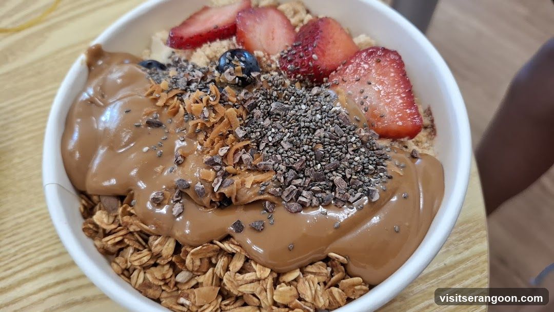 Acai Bowl with Granola and Strawberries