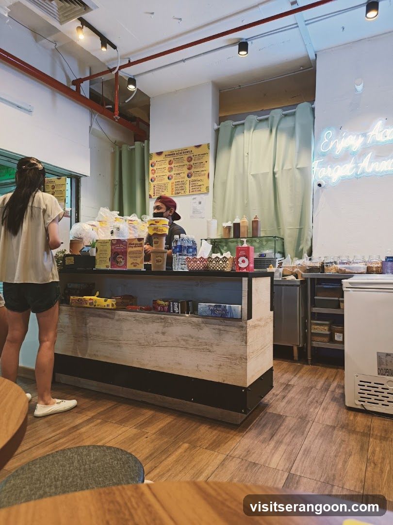 Interior of a cafe or food shop