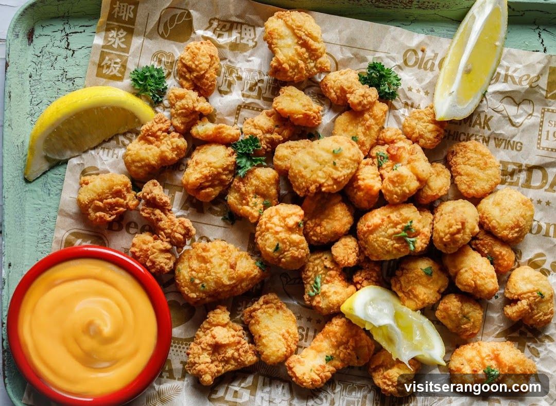 Fried Chicken Bites with Dip