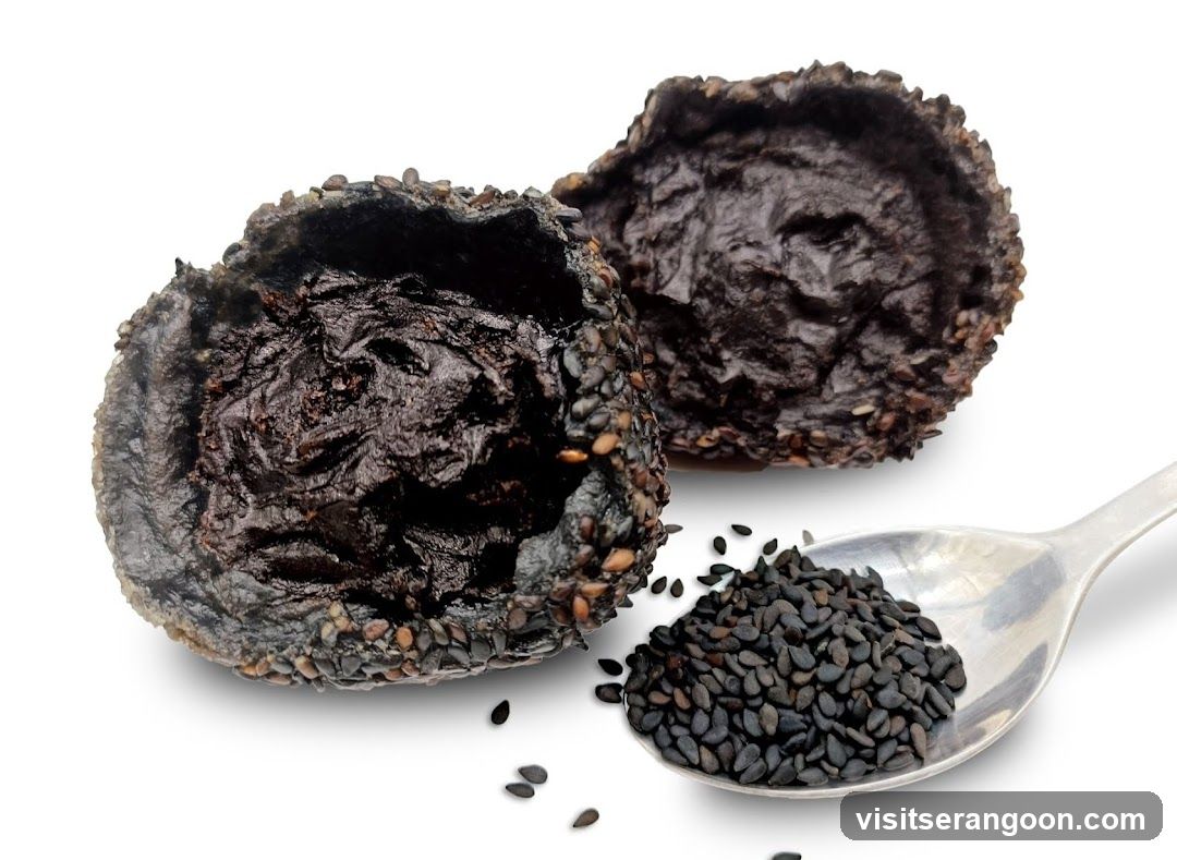 Black Sesame Paste with Sesame Seeds