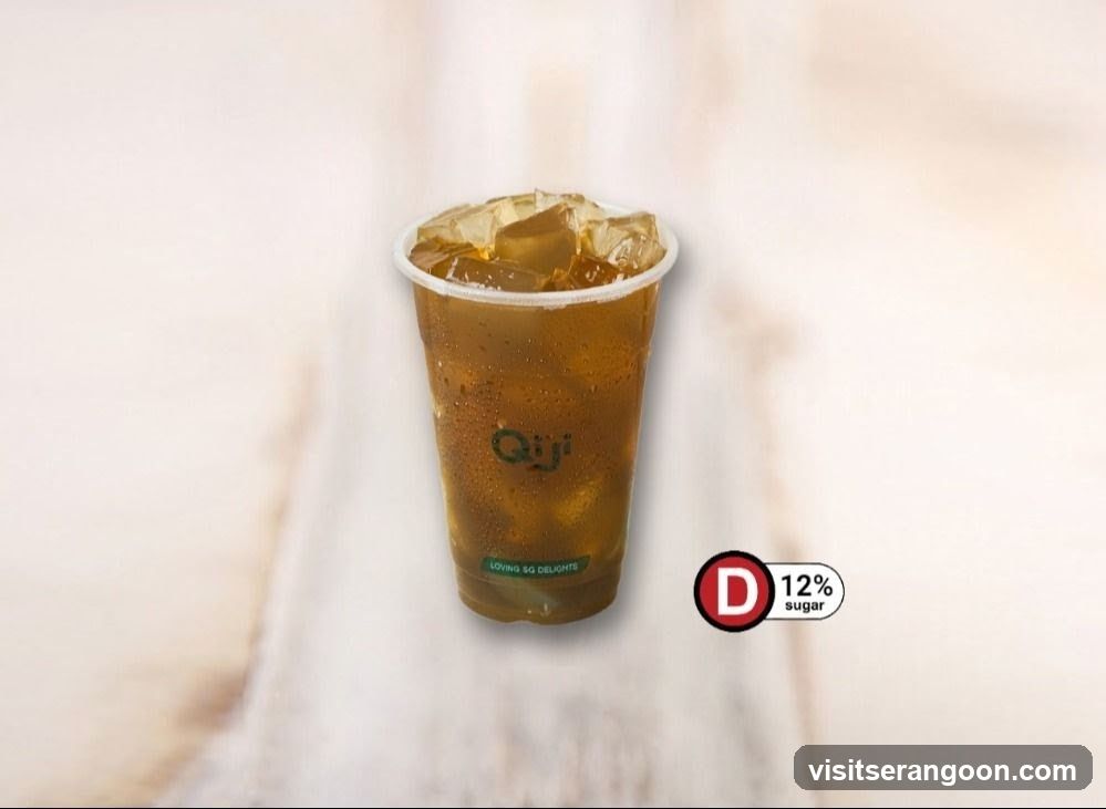 Iced Tea with Sugar Content Label