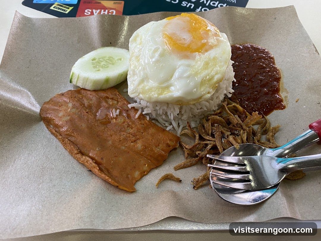 Nasi Lemak with Fried Egg