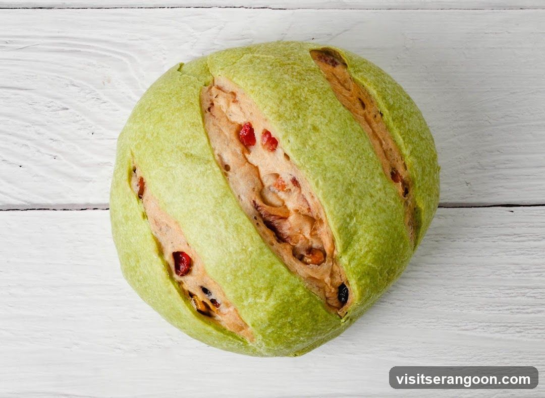 Green Bread with Berries