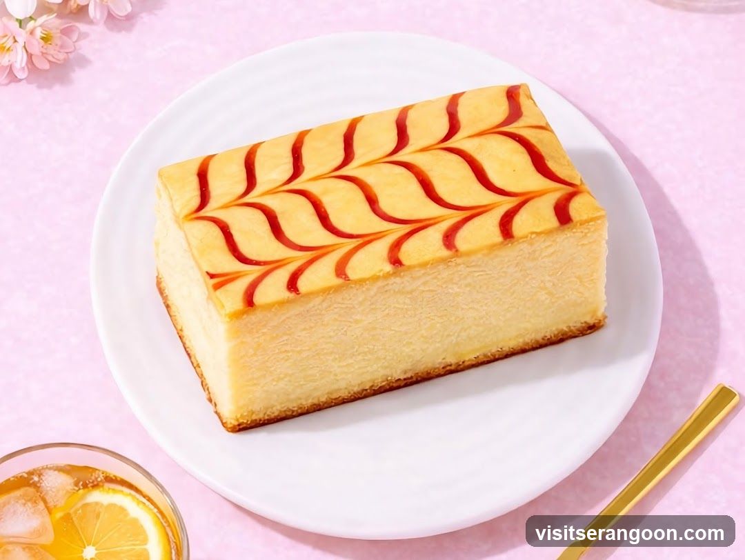 Cheesecake Slice with Swirls