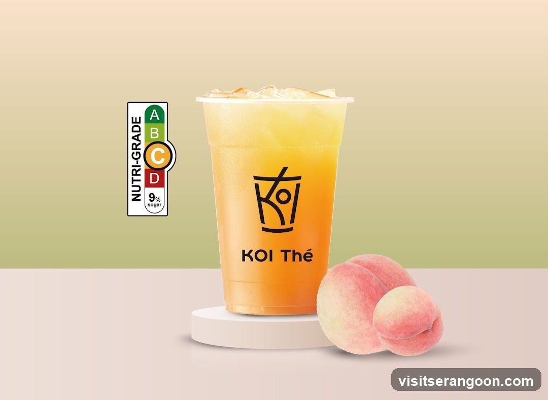 Peach Tea with Nutri-Grade Label