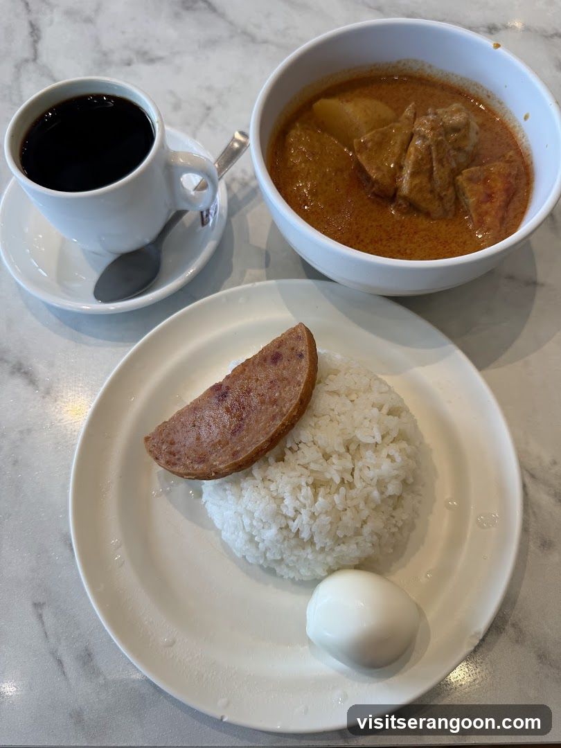 Curry with Rice and Coffee