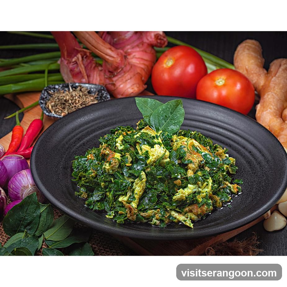 Stir-fried Greens with Egg