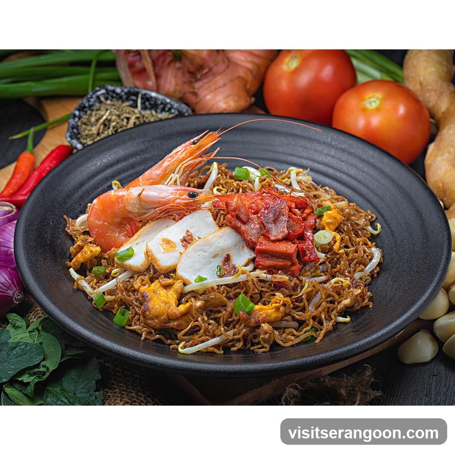 Noodles with Shrimp and Char Siu