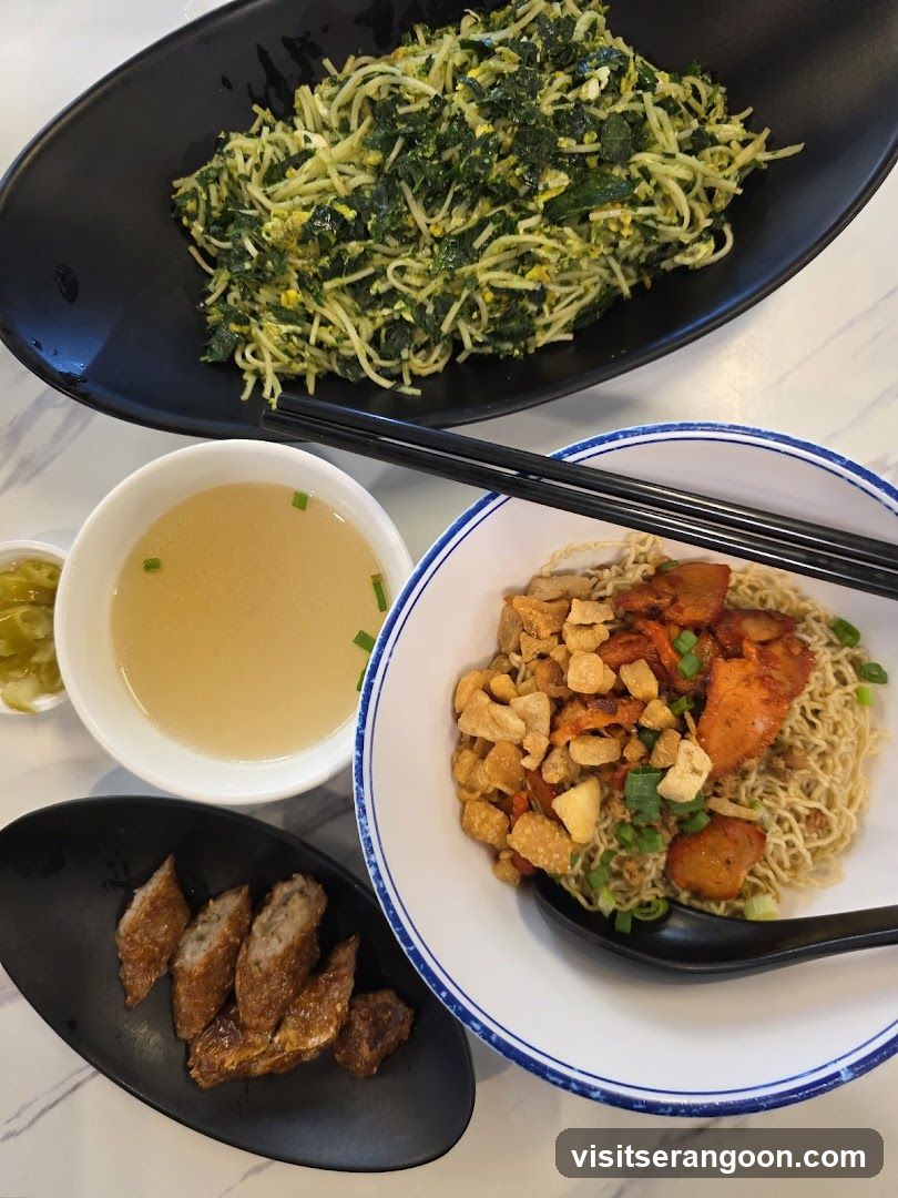 Noodle Dish with Sides