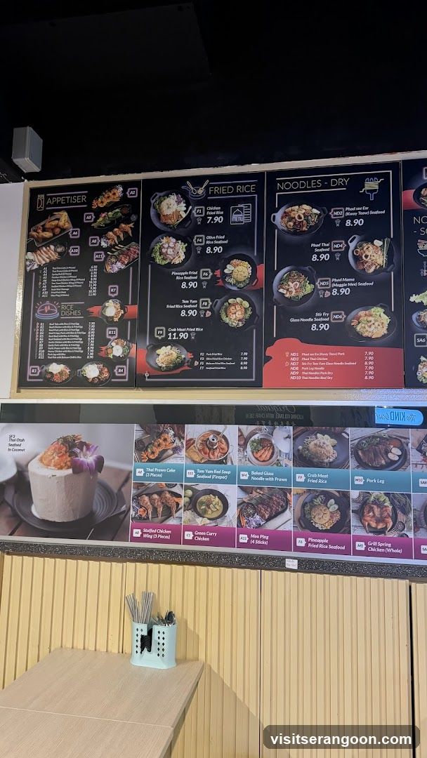 Thai Food Menu