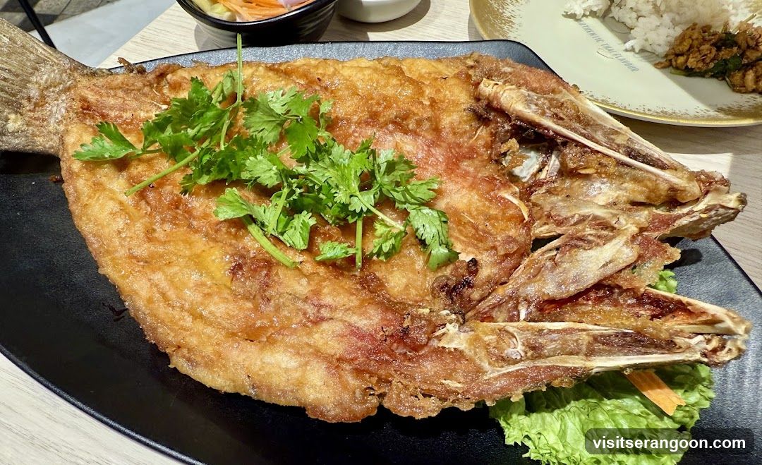 Fried Fish with Garnish