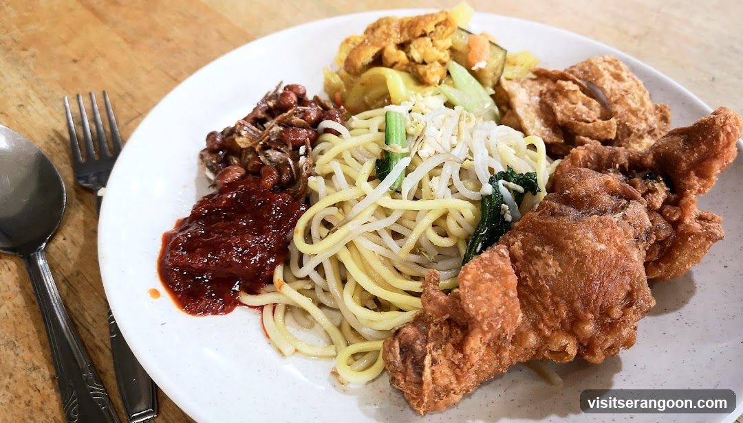 Fried Chicken and Noodles