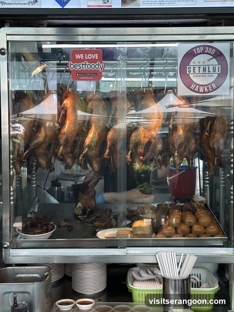 Roasted Ducks Display