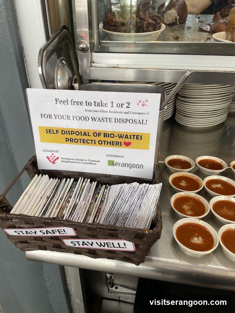 Food waste disposal notice