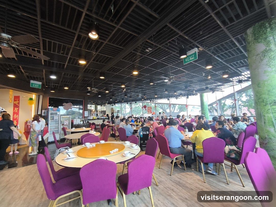 Restaurant Interior with Diners