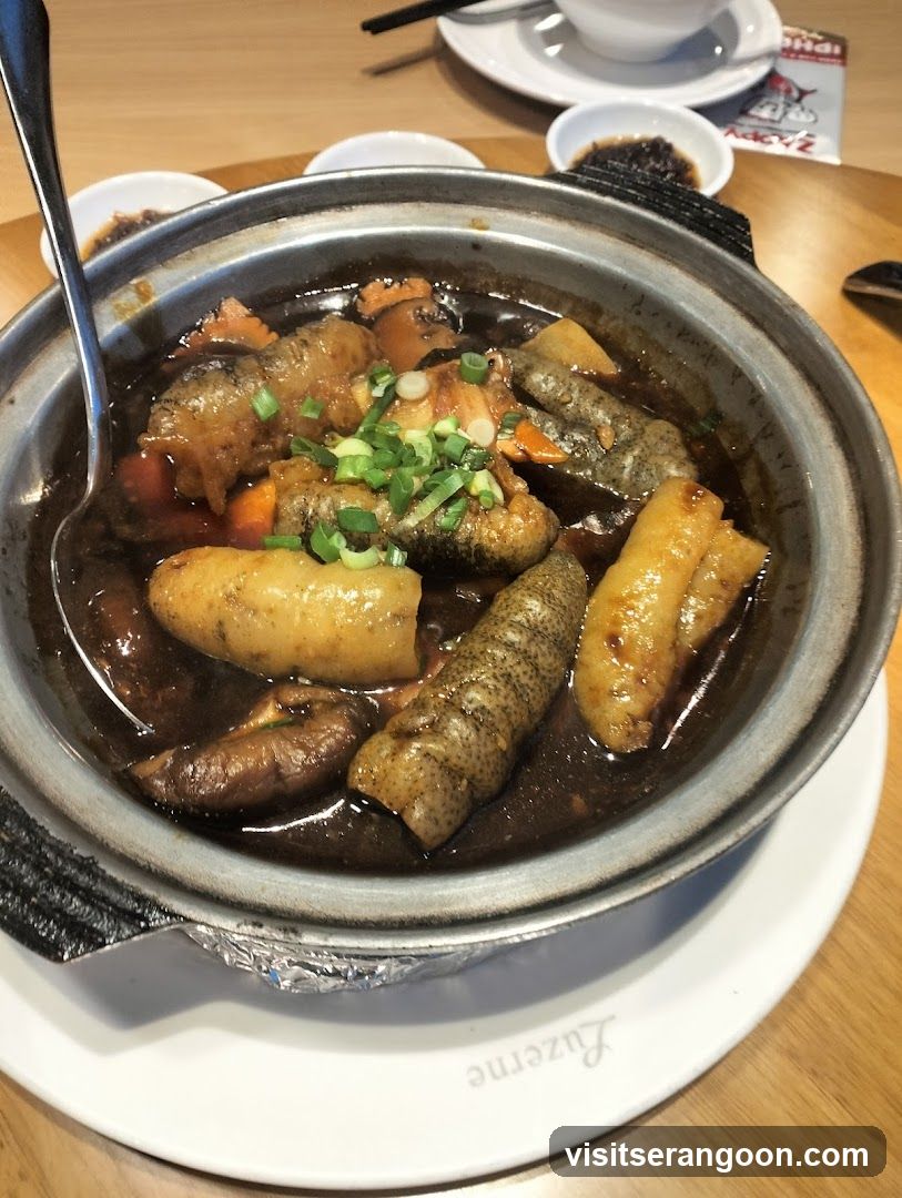 Braised Sea Cucumber and Pork Belly