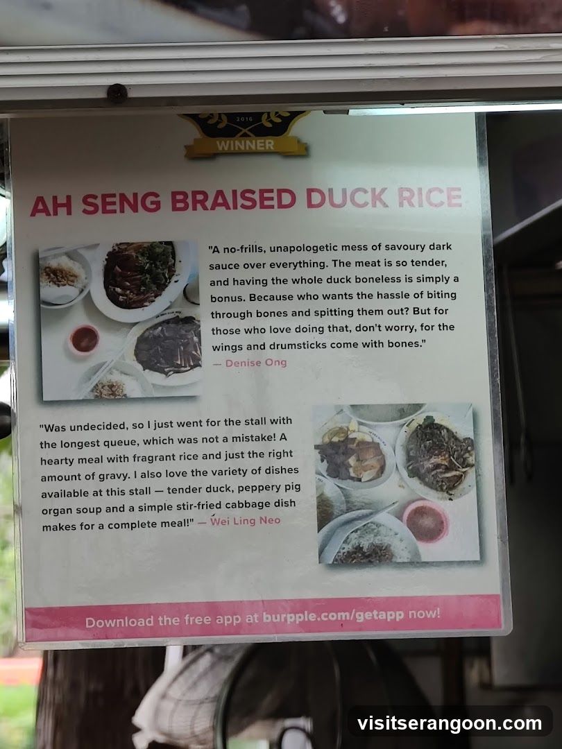 Ah Seng Braised Duck Rice Advertisement