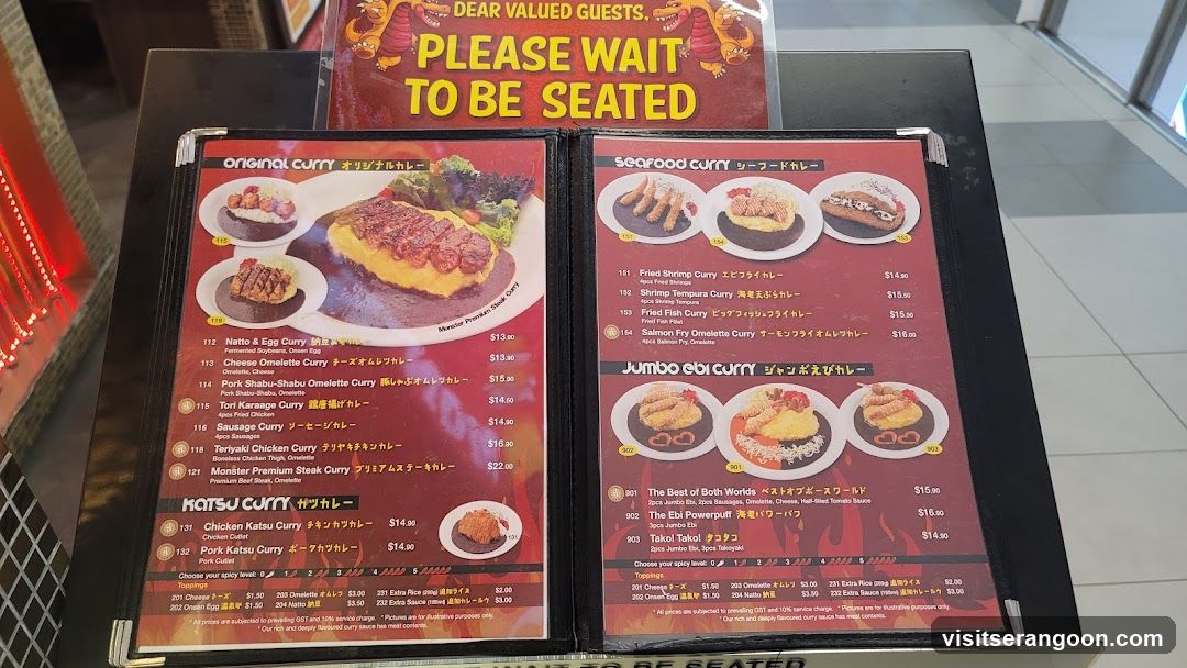 Curry Menu