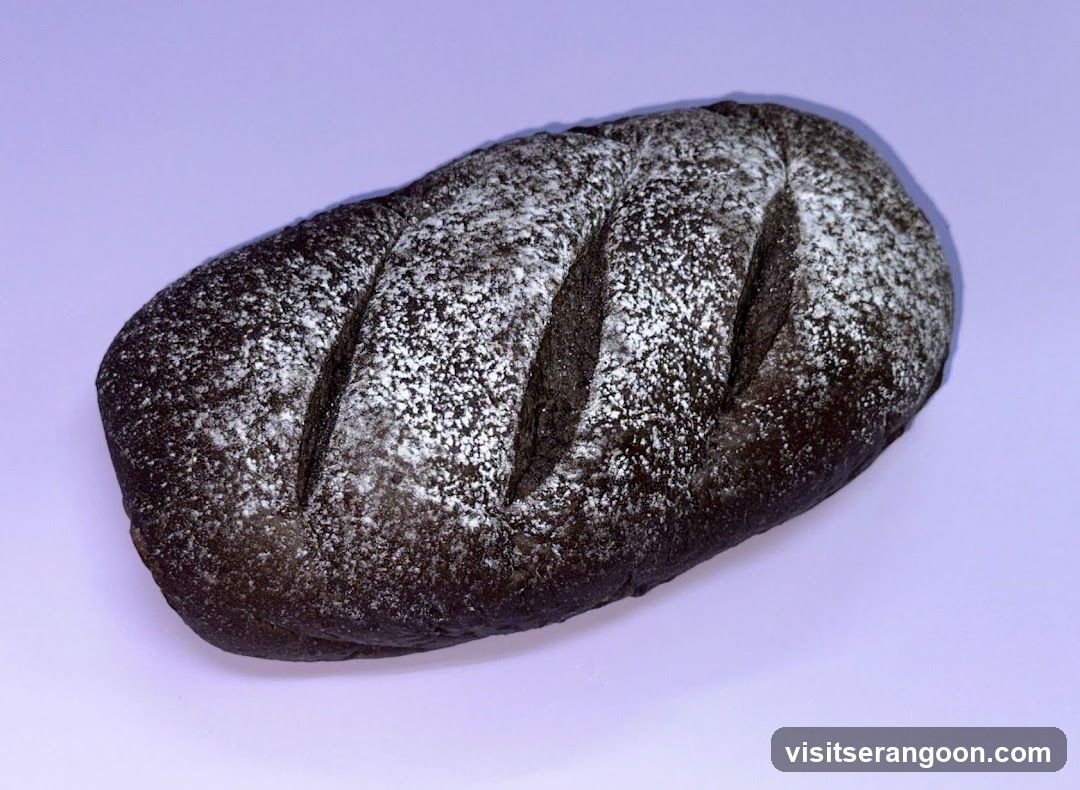 Dark Bread with Powdered Sugar