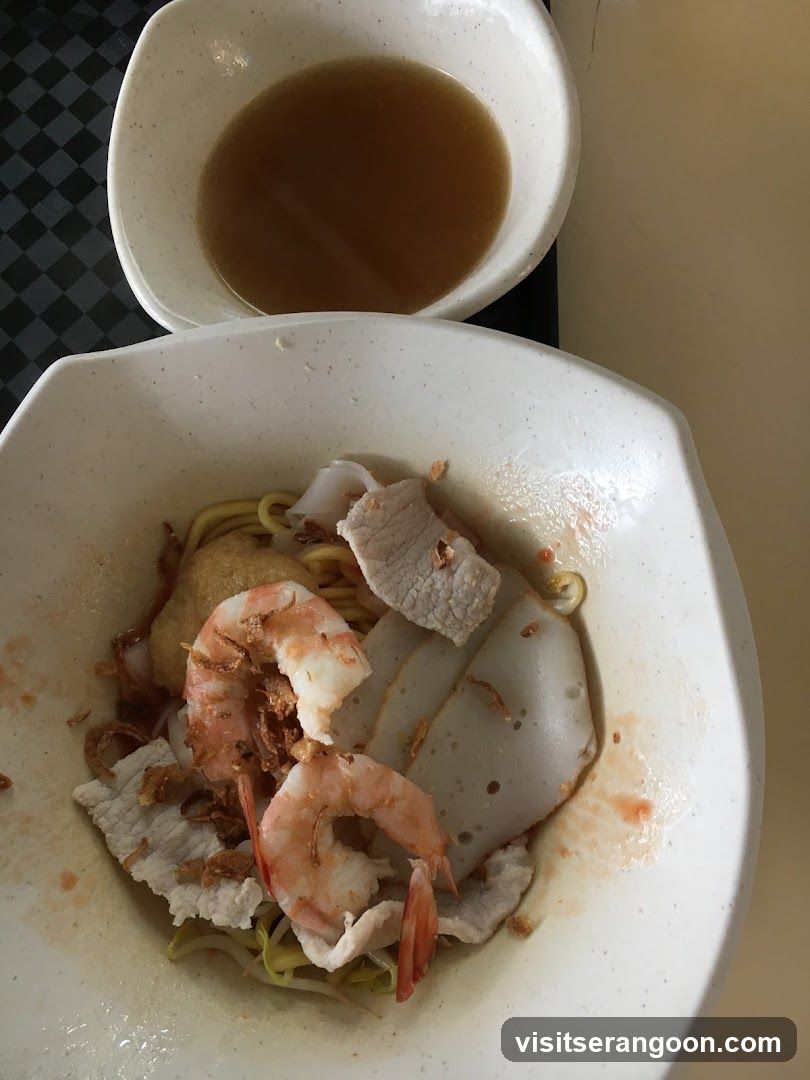 Noodle Soup with Shrimp and Pork