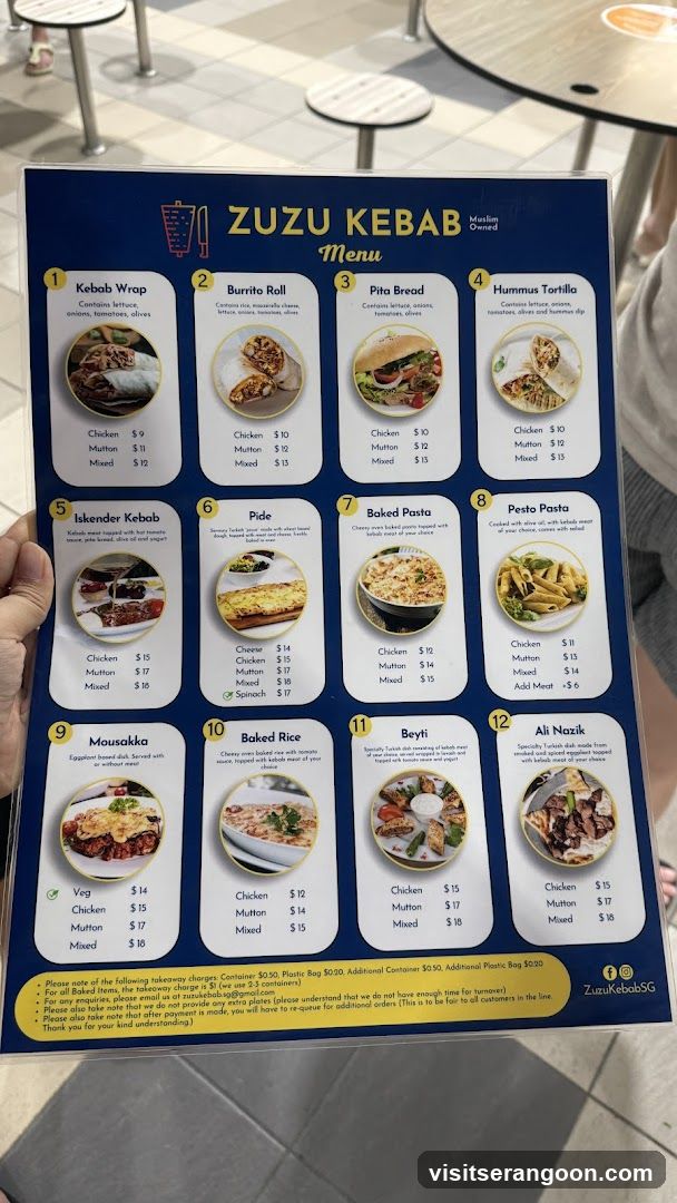 ZUZU KEBAB Menu