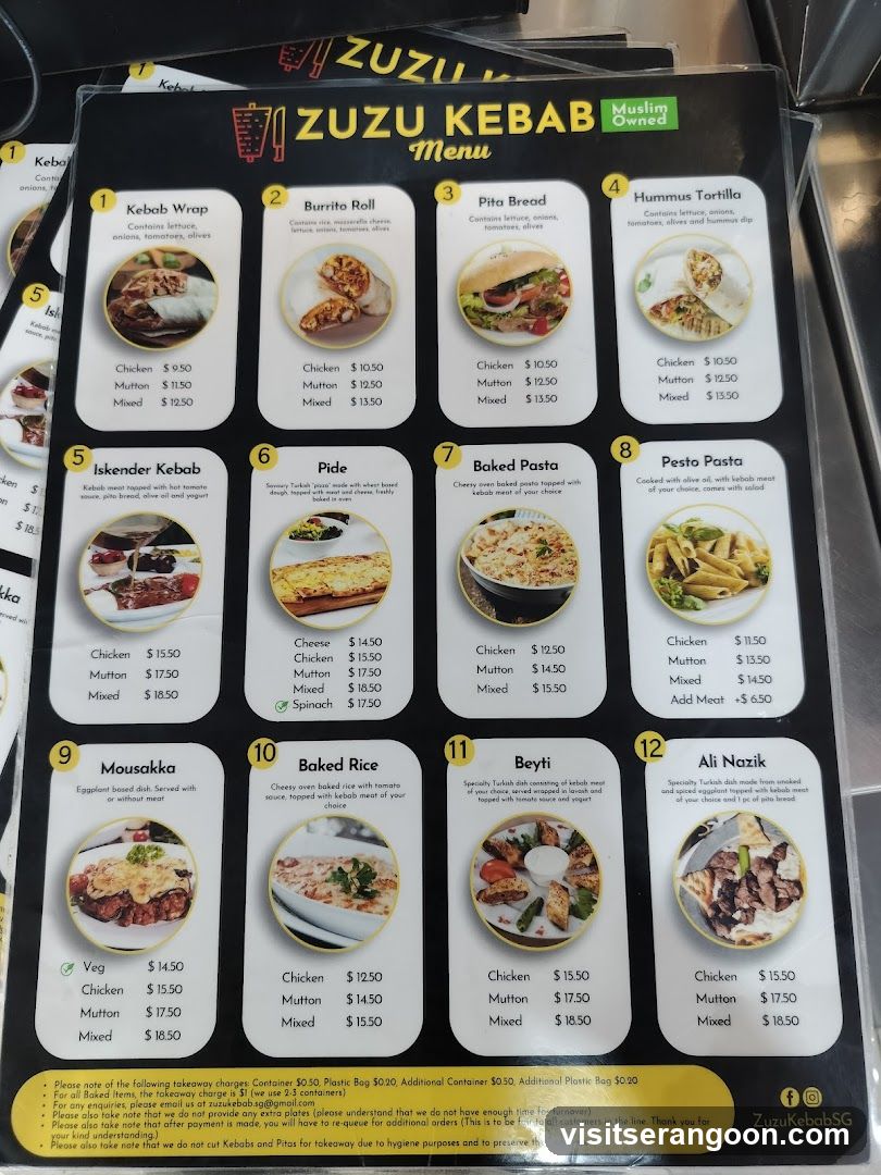 ZUZU KEBAB Menu