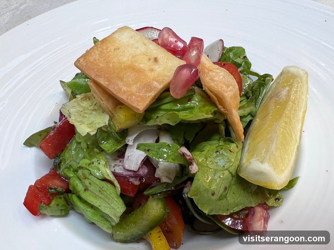 Salad with Pita Chips