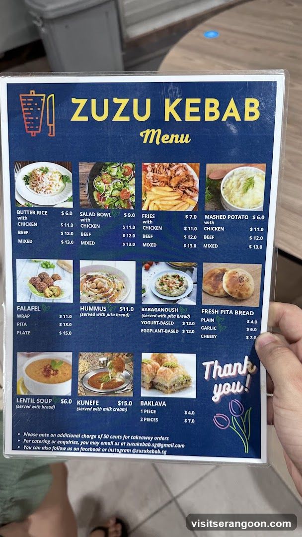ZUZU KEBAB Menu