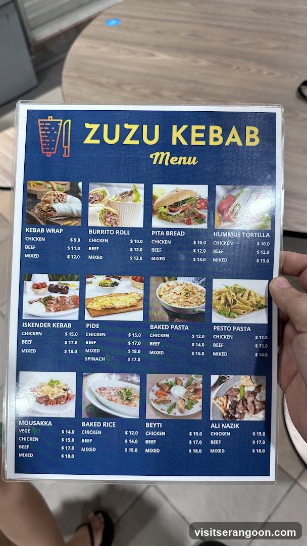 ZUZU KEBAB Menu