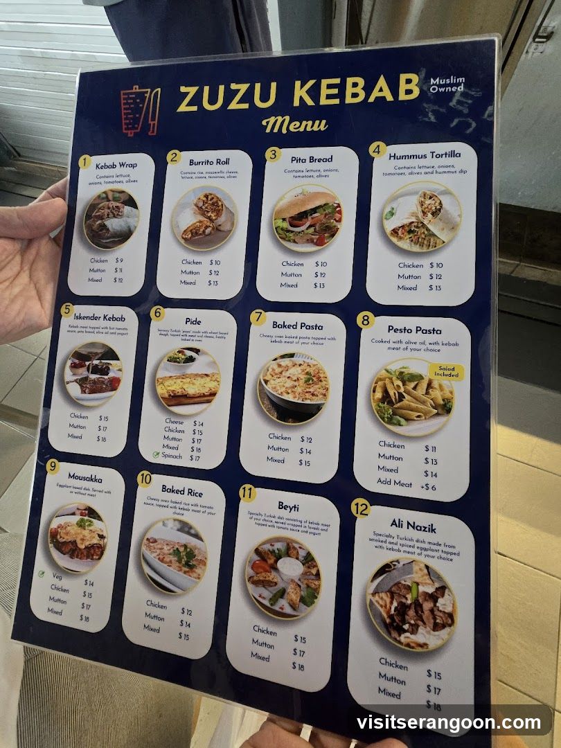 ZUZU KEBAB Menu