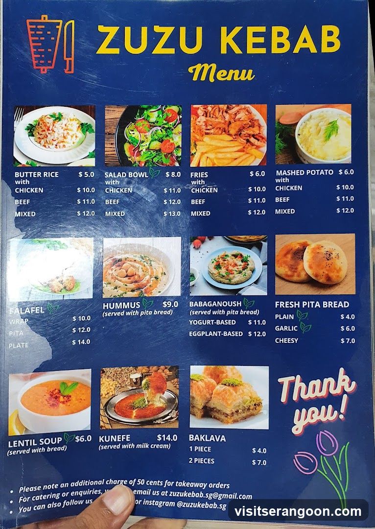 ZUZU KEBAB Menu