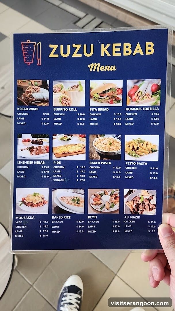 ZUZU KEBAB Menu