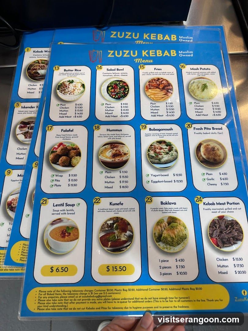 ZUZU KEBAB Menu