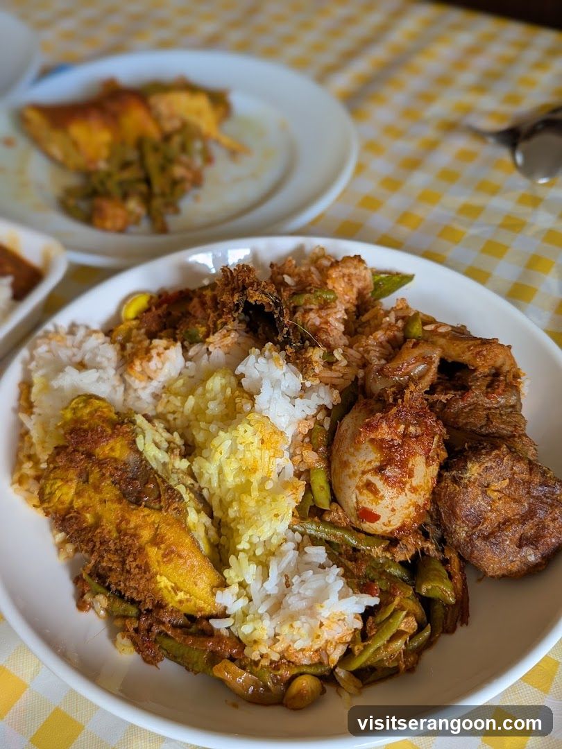 Plate of Rice with Various Toppings