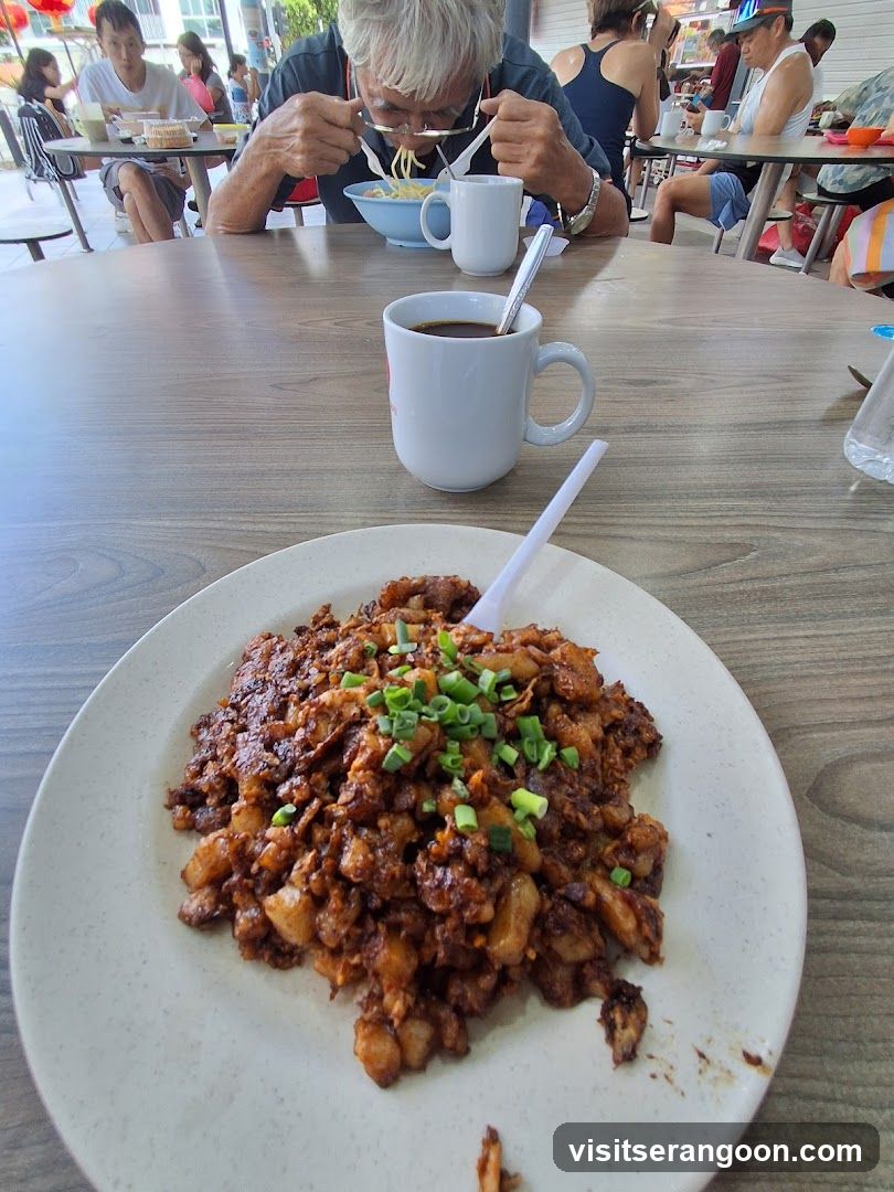 Food and Coffee at a Casual Eatery