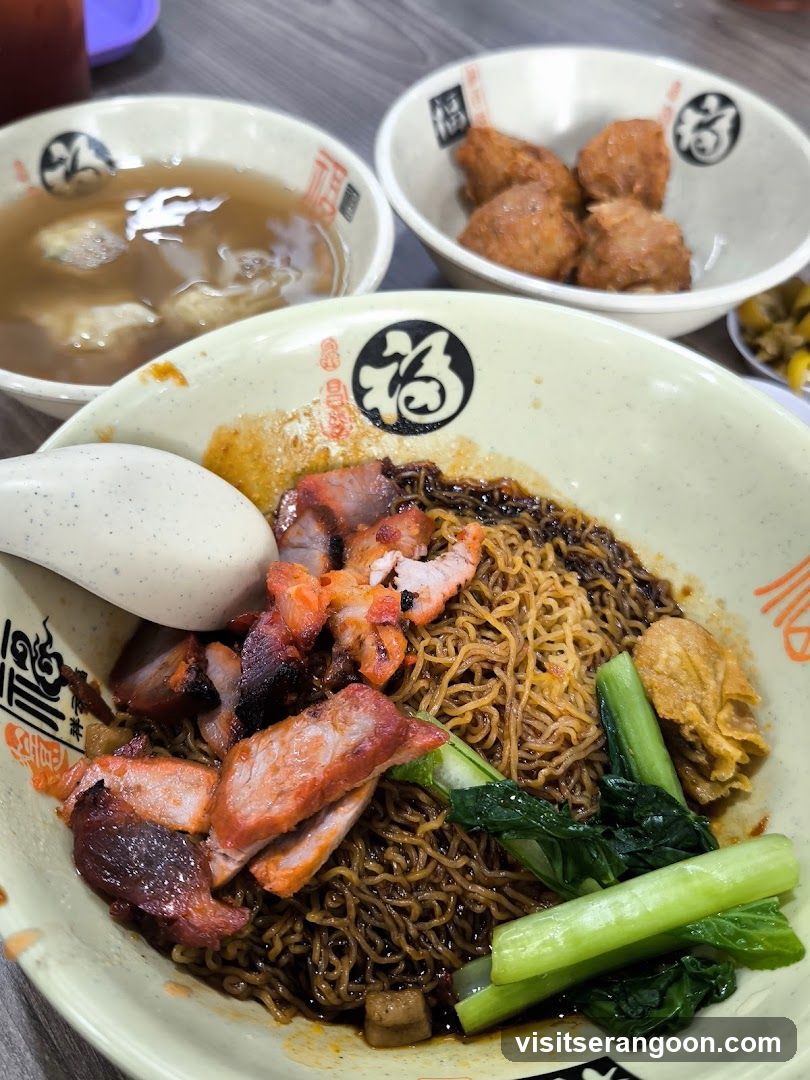 Noodles with Char Siu and Greens