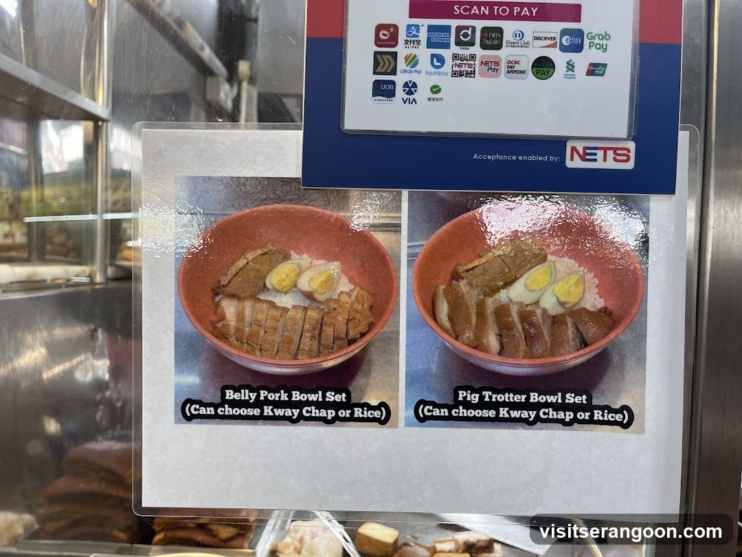 Food Display with Payment Options