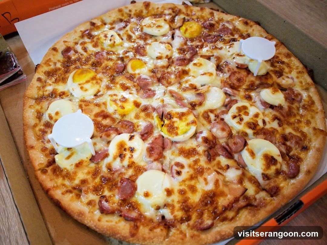 Pizza with Eggs and Sausage