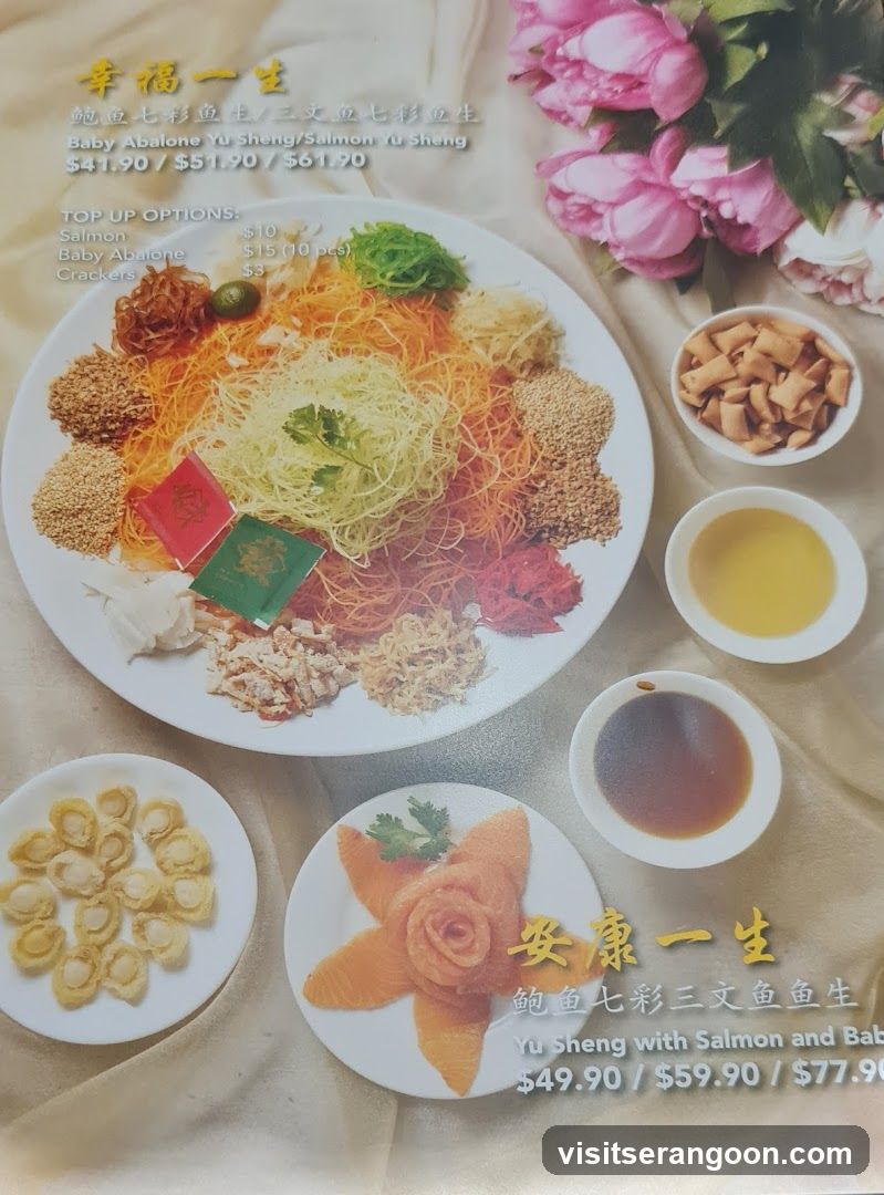 Yu Sheng Menu