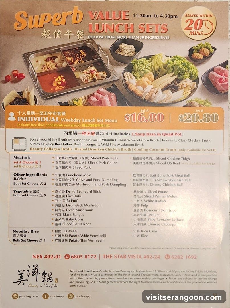 Superb Value Lunch Sets