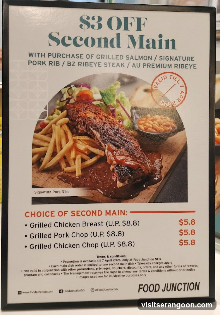 $3 OFF Second Main