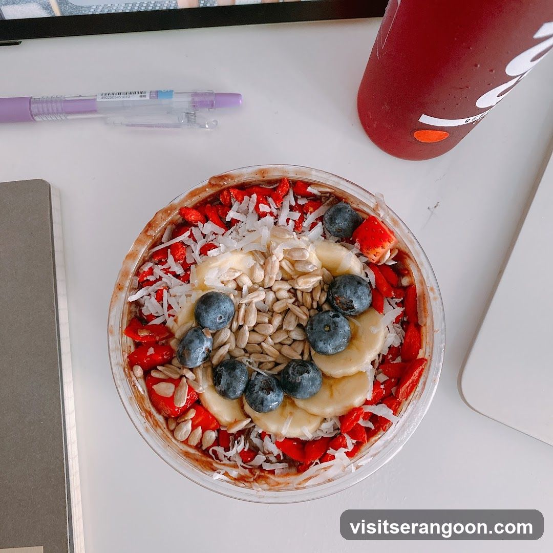 Acai Bowl with Fruit and Seeds