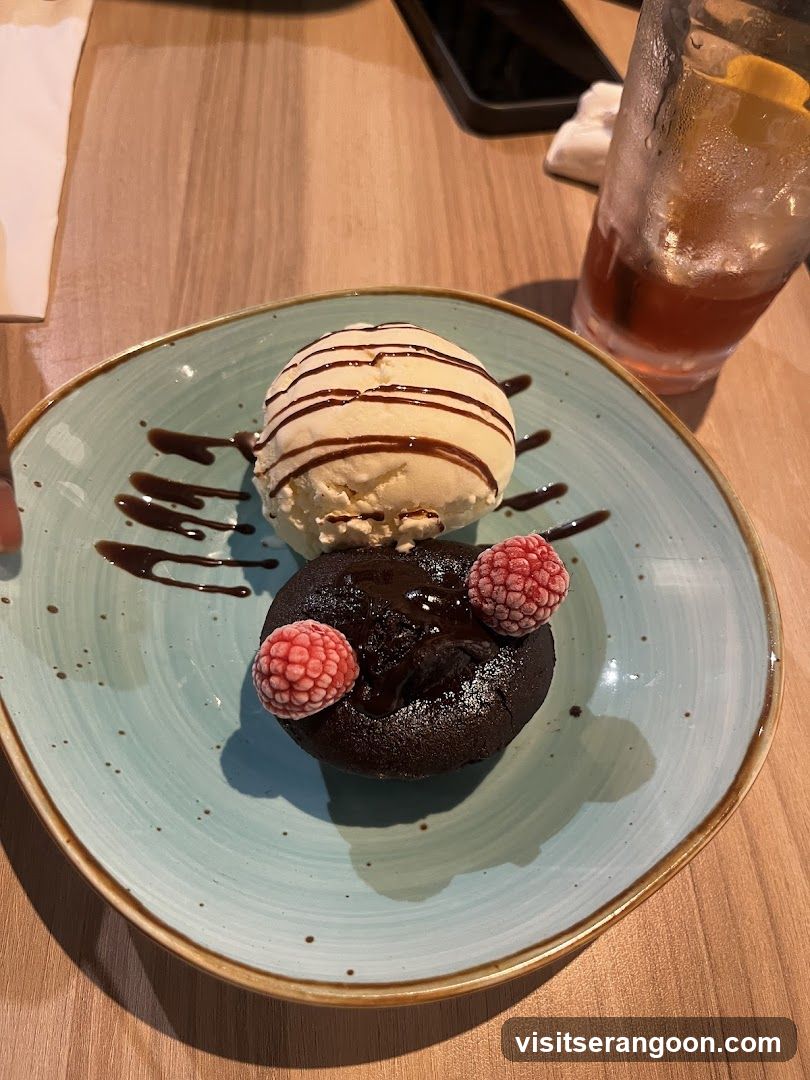 Chocolate Lava Cake with Ice Cream
