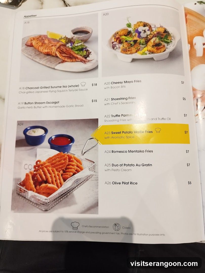 Appetiser Menu